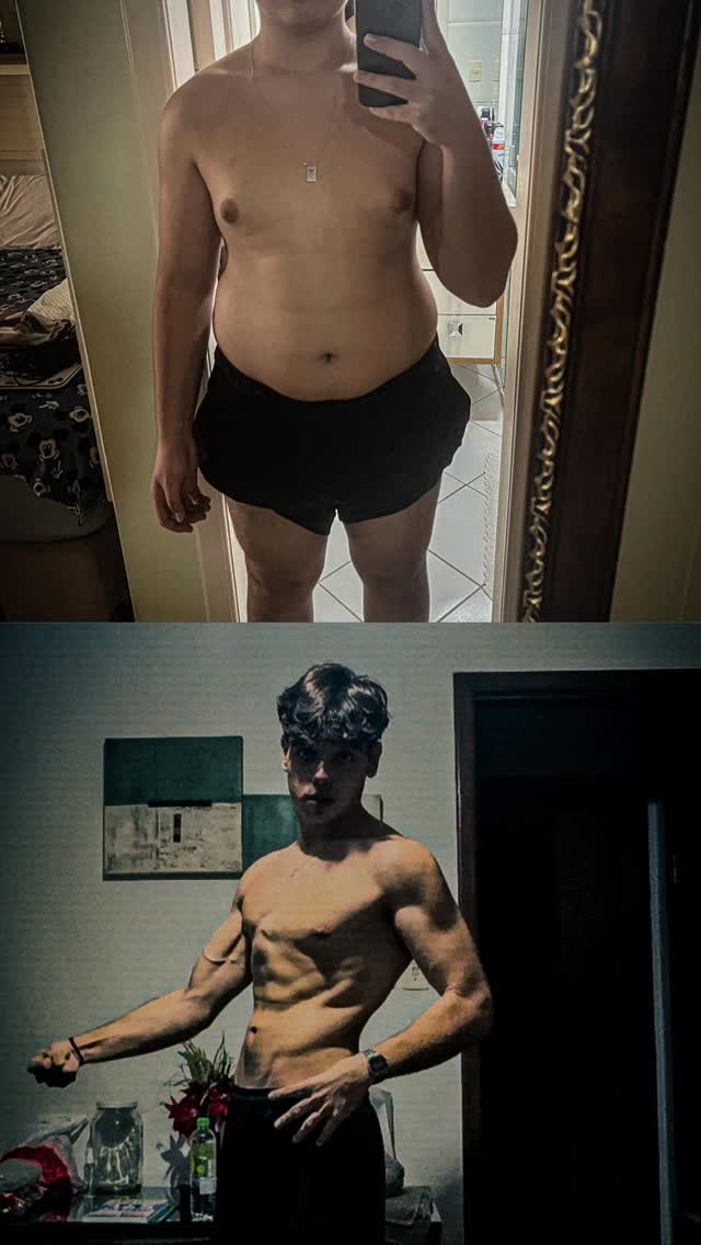 Transformação corporal — resultado de treino